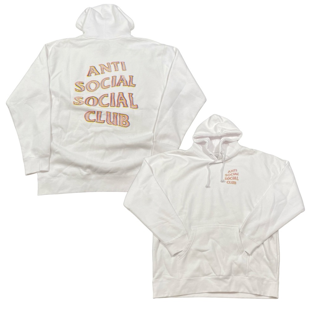 ASSC Anti Social Social Club Hoodie White Sweatshirt Size XL (Retail $90)